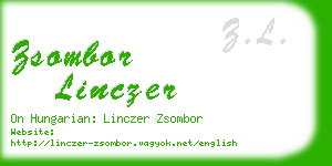 zsombor linczer business card